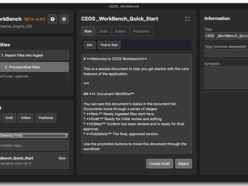 Introducing Creative_Engine_OS FIRST Desktop&nbsp;App
